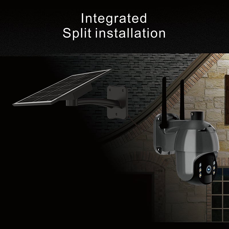 Telecamera Sicurezza Wireless FameVibe Q50 1080p Con Pannello Solare E AI Umano &ndash; Bianca